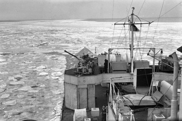 Working in the freezing cold, Korea