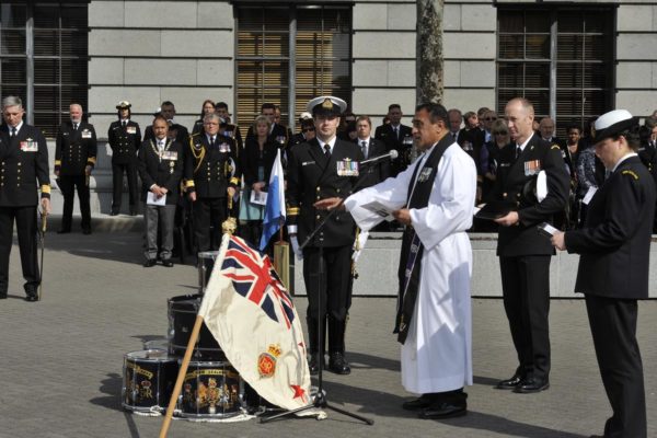 Navy; Defence Communications Group, 70th Birthday Celebrations in Wellington, Changing of the Queens Colour Parade. 2011