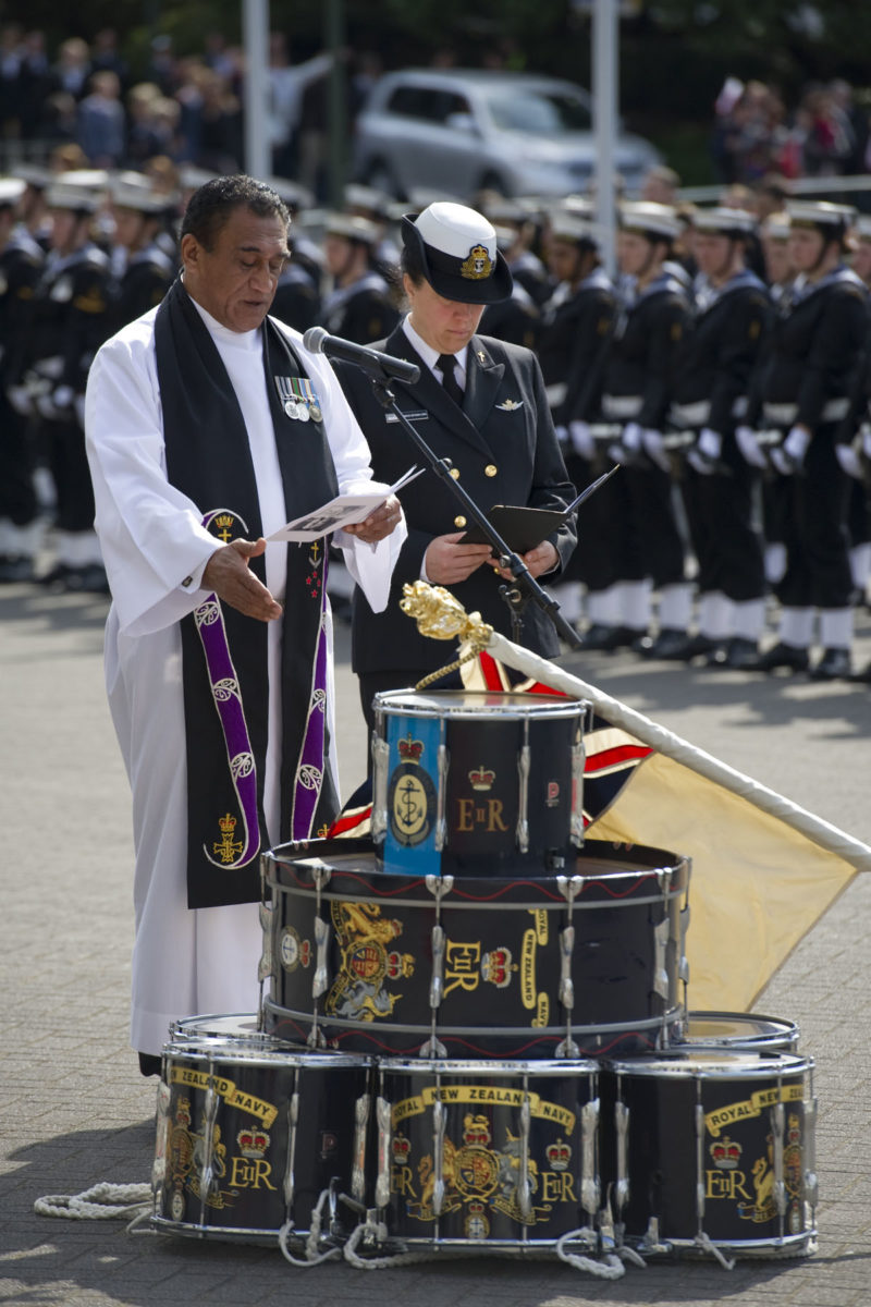 Changing of the Queen's Colour on Parliament forecourt attended by the Governor General, Rt Hon LTGEN Sir Jerry Mateparae 2011