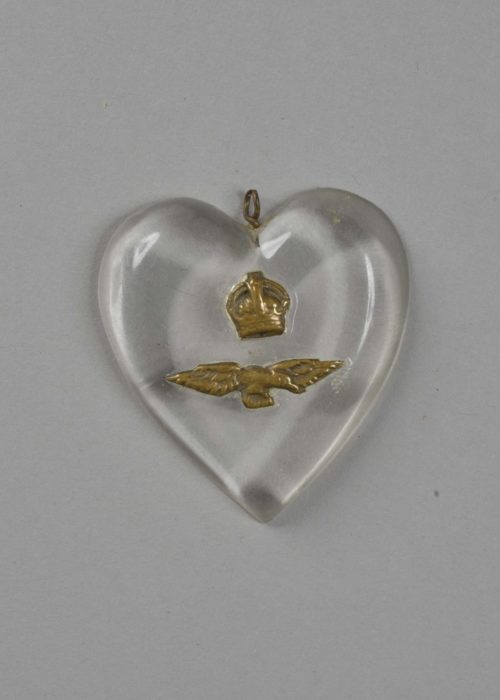 2019.34.1 Clear plastic sweetheart badge 2019