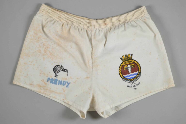 White Shorts issued to HMNZS Southland crew members. r.