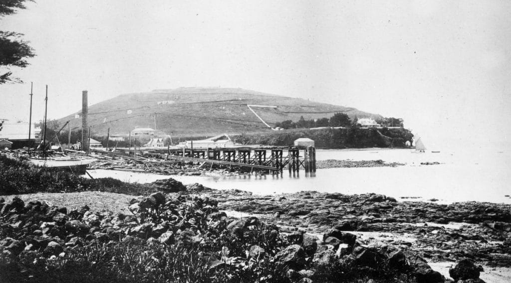 Torpedo Bay from Devonport wharf, 1890, ADC 0041 Torpedo Bay from Devonport wharf, 1890