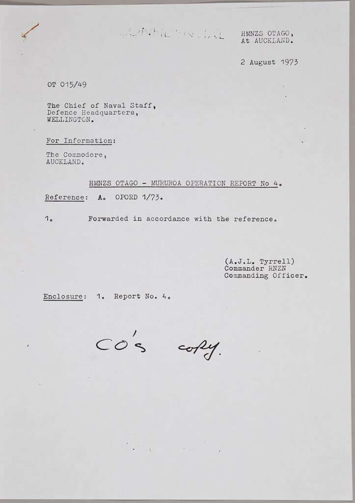 Mururoa Operation Report #4