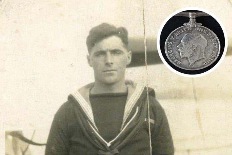 Harold Beer and his British War Medal
