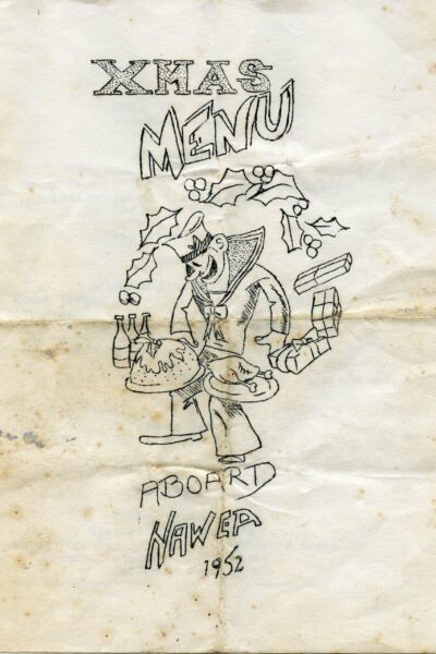Christmas Menu HMNZS Hawea 1952 EAE 0022