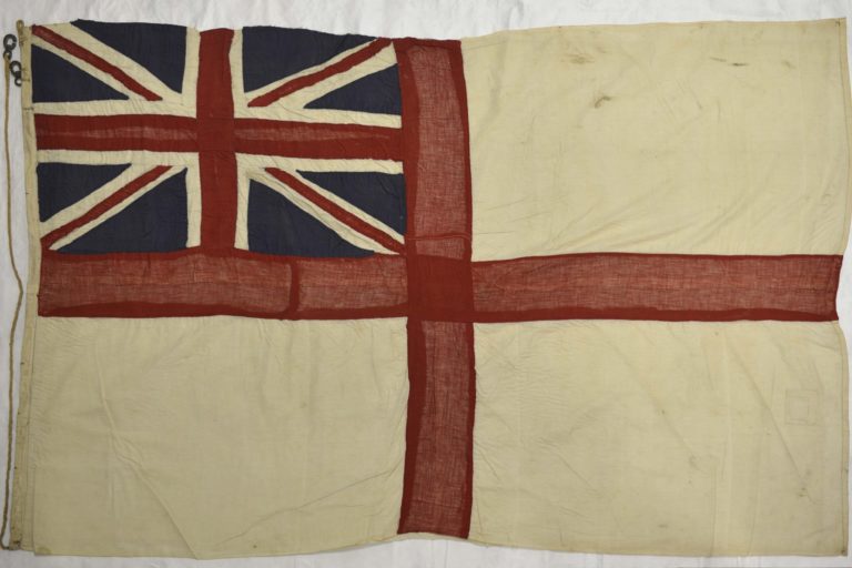 White Ensign made by Kiwis in a Japanese POW Camp.