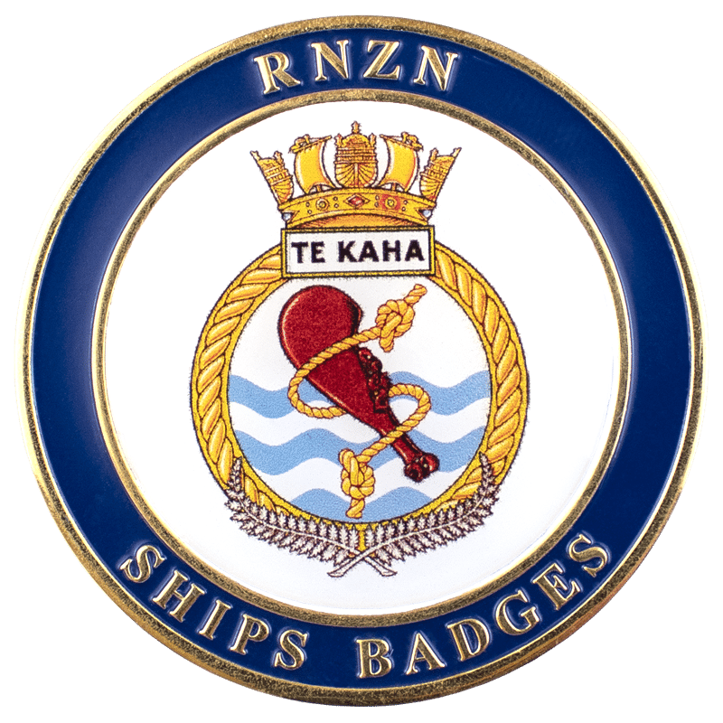 HMNZS Te Kaha Challenge Coin - Front