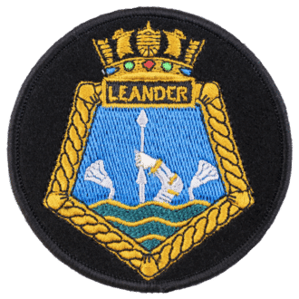 Iron on Ship Badge HMNZS Leander