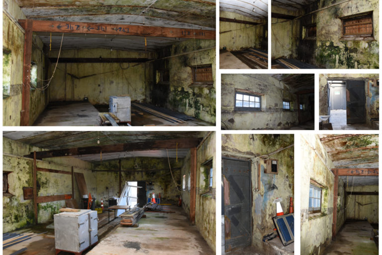 Mine Store Torpedo Bay before restoration 2019.