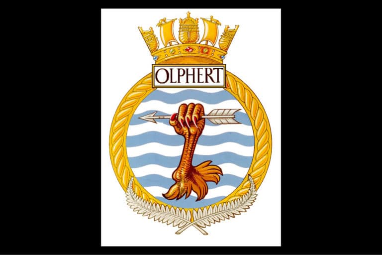 HMNZS Olphert badge