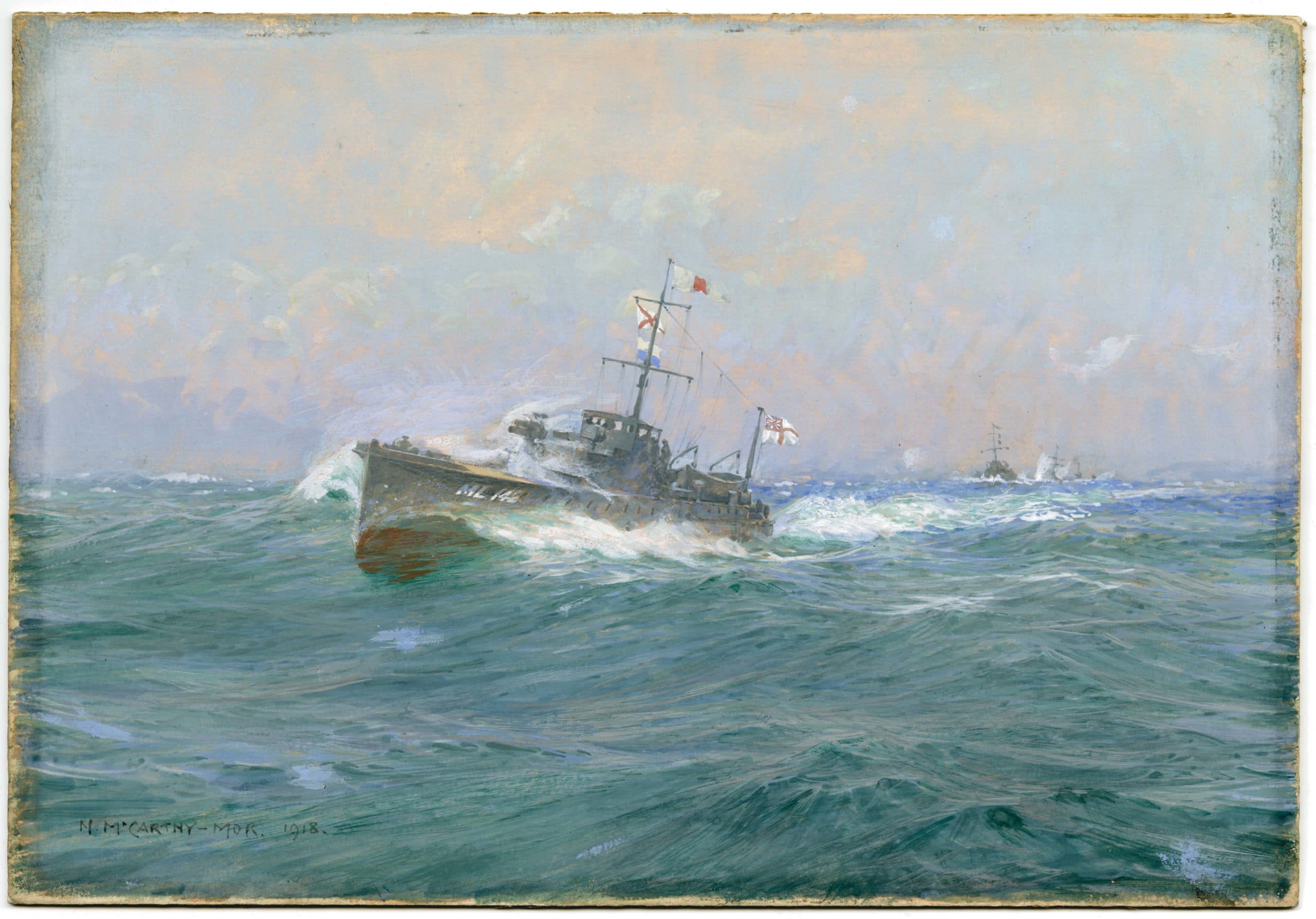 PAB-0001-Water-colour-ML142-at-sea-3 Water colour ML142 at sea