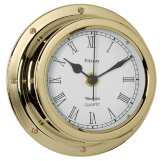 Brass Fitzroy Clock